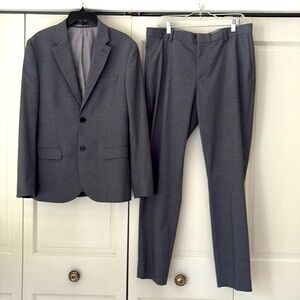 H&M skinny fit suit in charcoal gray Size 36 R